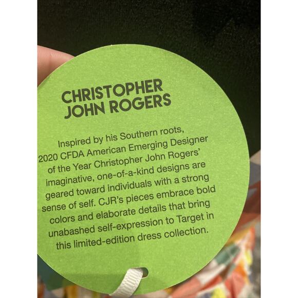 Christopher John Rogers for Target Size 4 Plaid Wide Strap Tie Waist Dress NWT - Picture 7 of 7